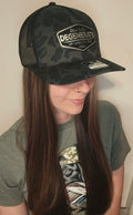 Black and Grey duck camo blue collar degenerate richardson hat