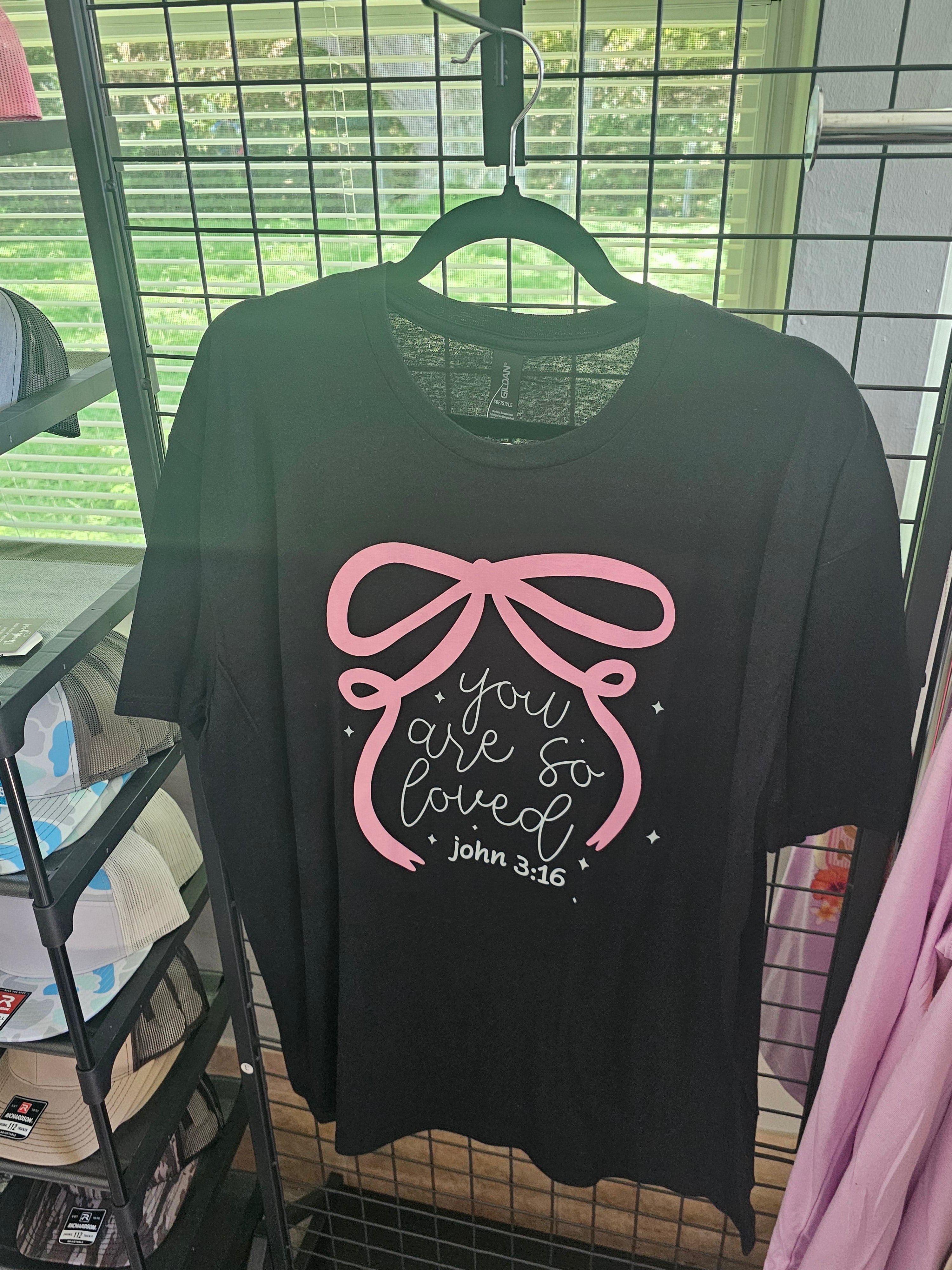 You are so loved shirt black