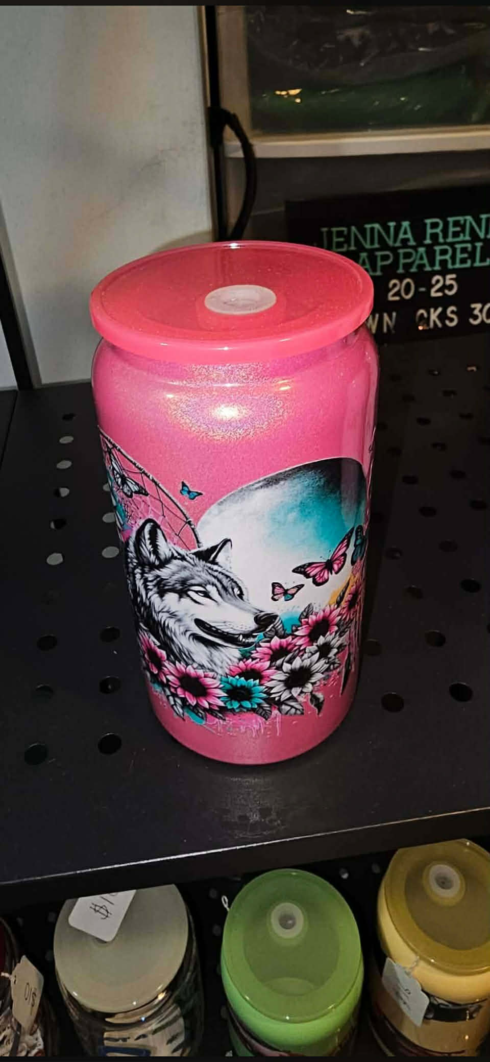Wolf 16 oz stainless steel tumbler