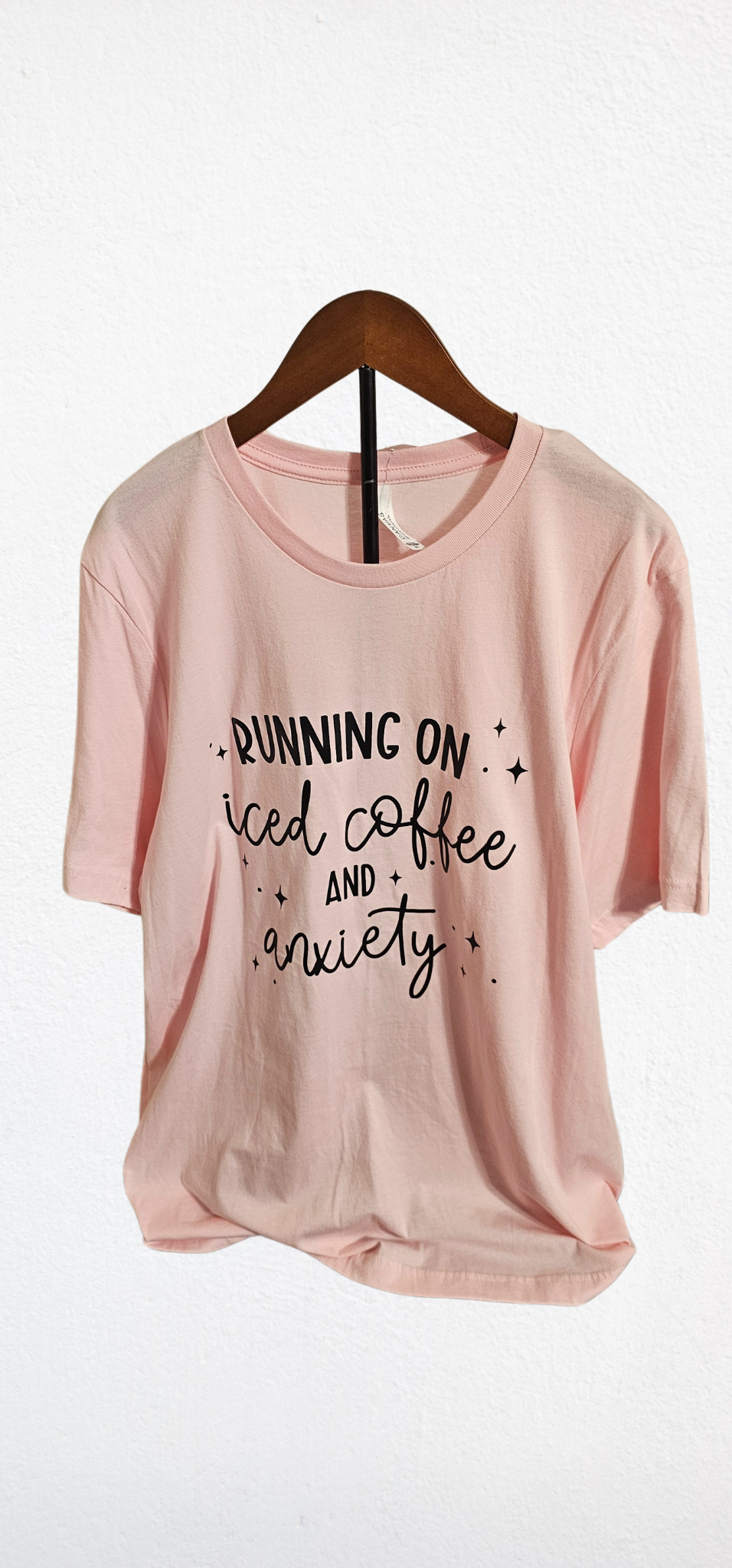 Iced coffee and anxiety t-shirt