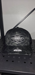 Black and Grey duck camo blue collar degenerate richardson hat