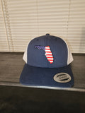 Snapback navy american flag hat