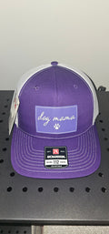 Purple dog mama richardson hat with purple patch