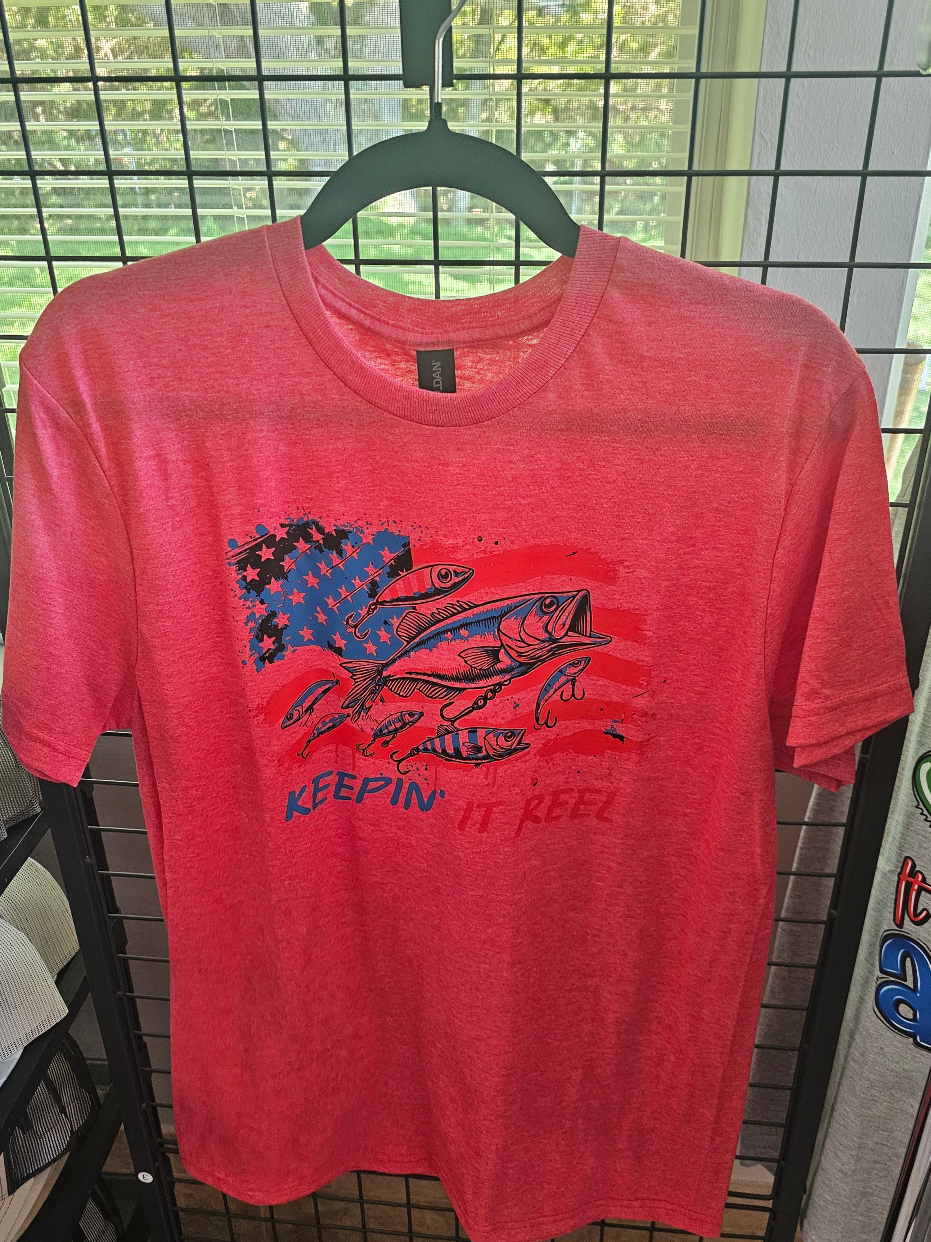Fishing shirt red